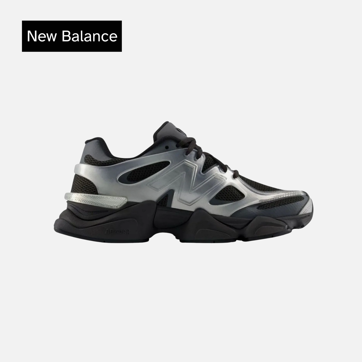 New Balance 9060 X Silver Metallic Black Cement