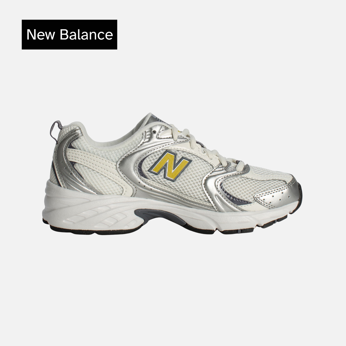 New Balance 530 Silver Metallic Sea Salt Apollo Gold
