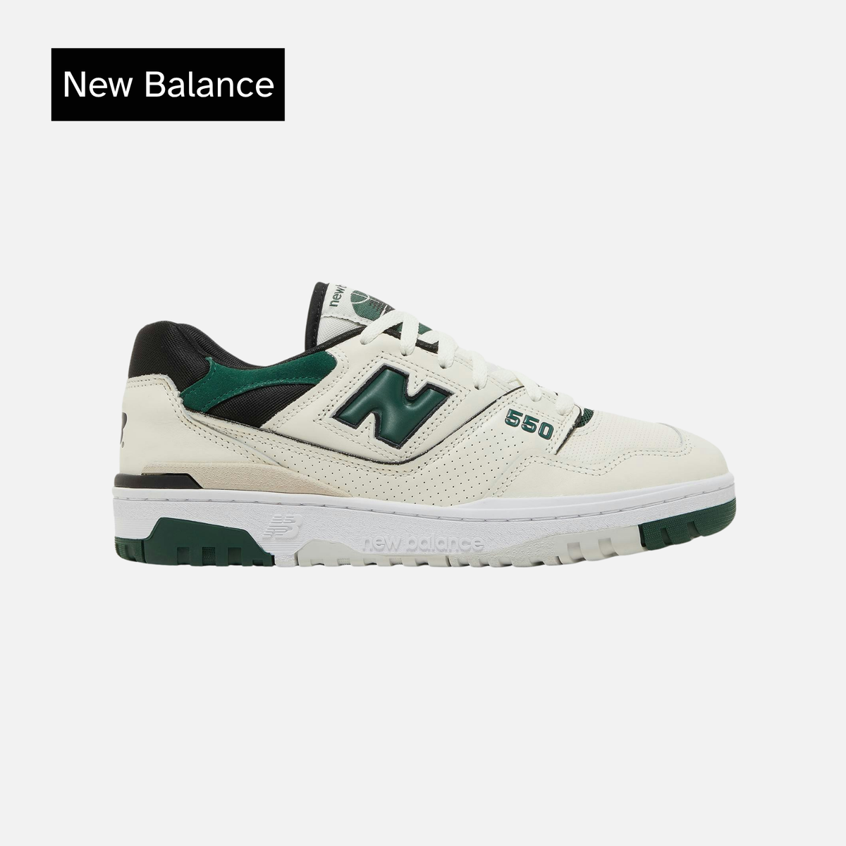 New Balance 550 Sea Salt Pine Green