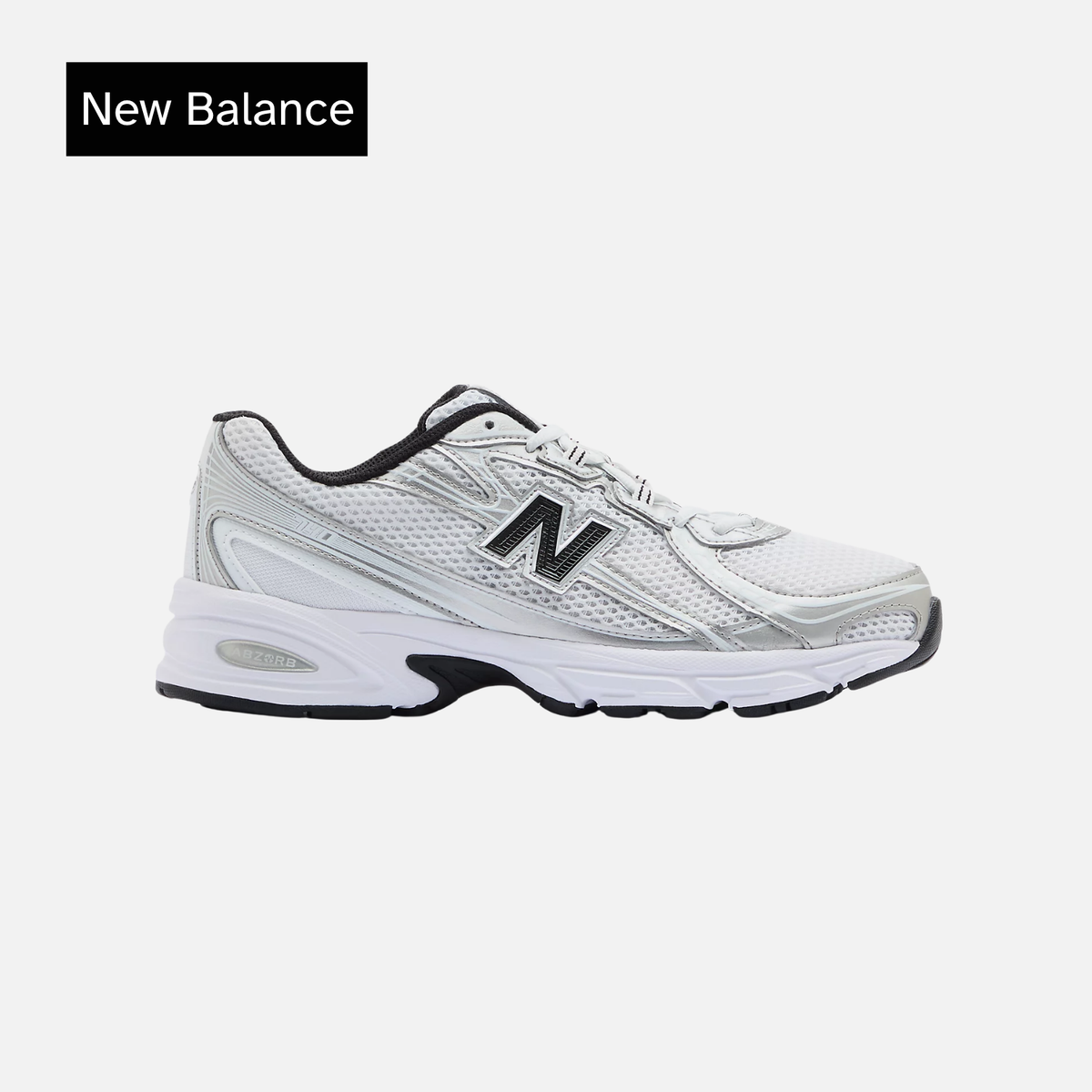 New Balance 740v2 White Silver Metallic Black