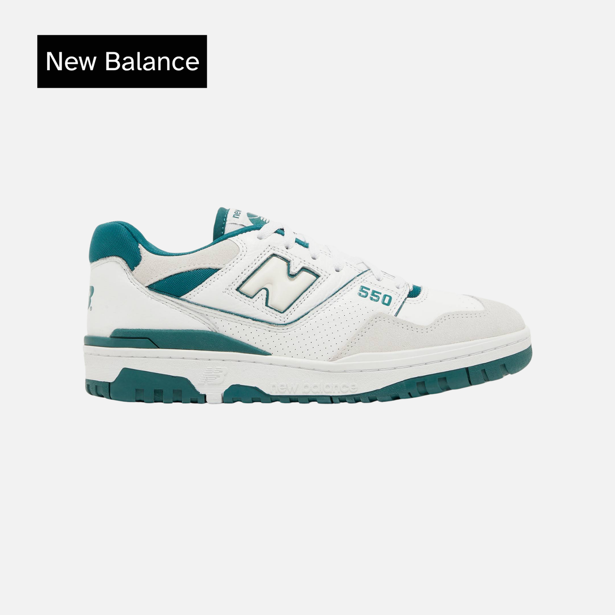 New Balance 550 White Vintage Teal