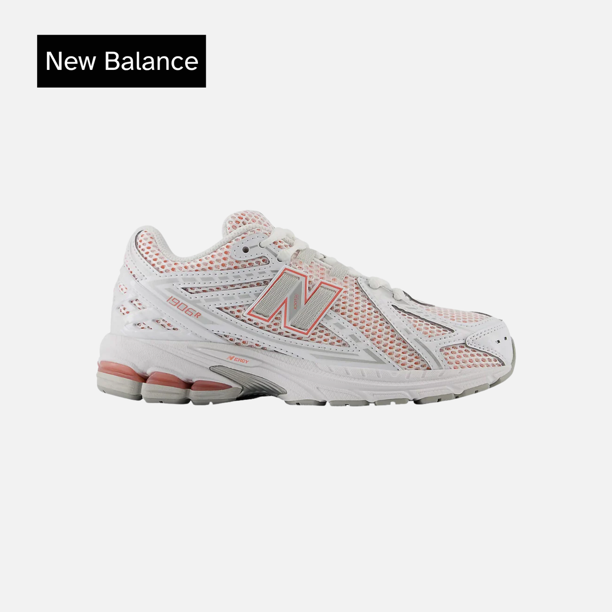 New Balance 1906R Big Kid White Sun Fade Red