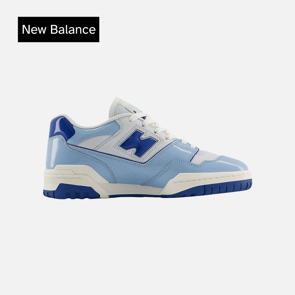 New Balance 550 Patent Leather Pack - Chrome Blue