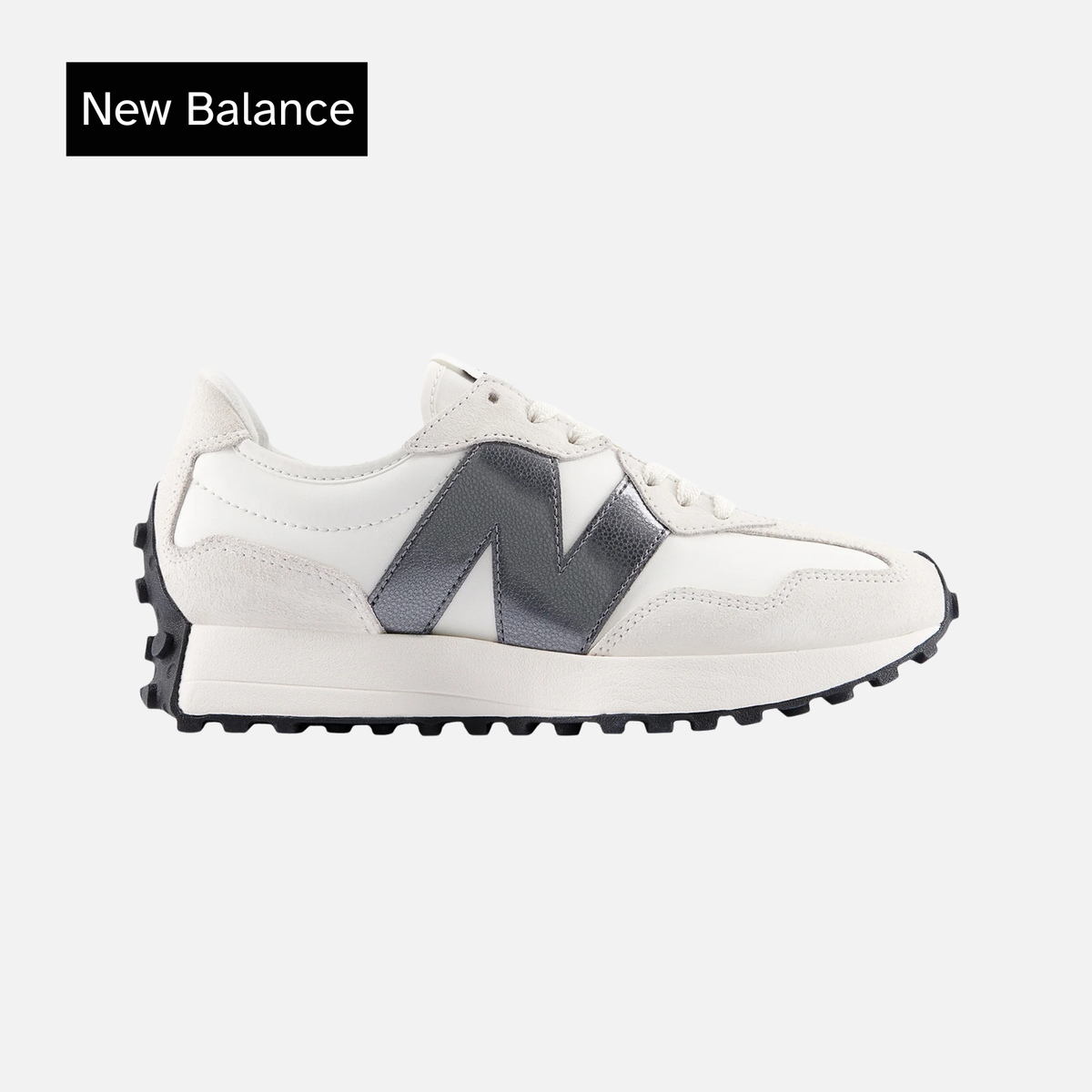 New Balance Wmns 327 White Dark Grey