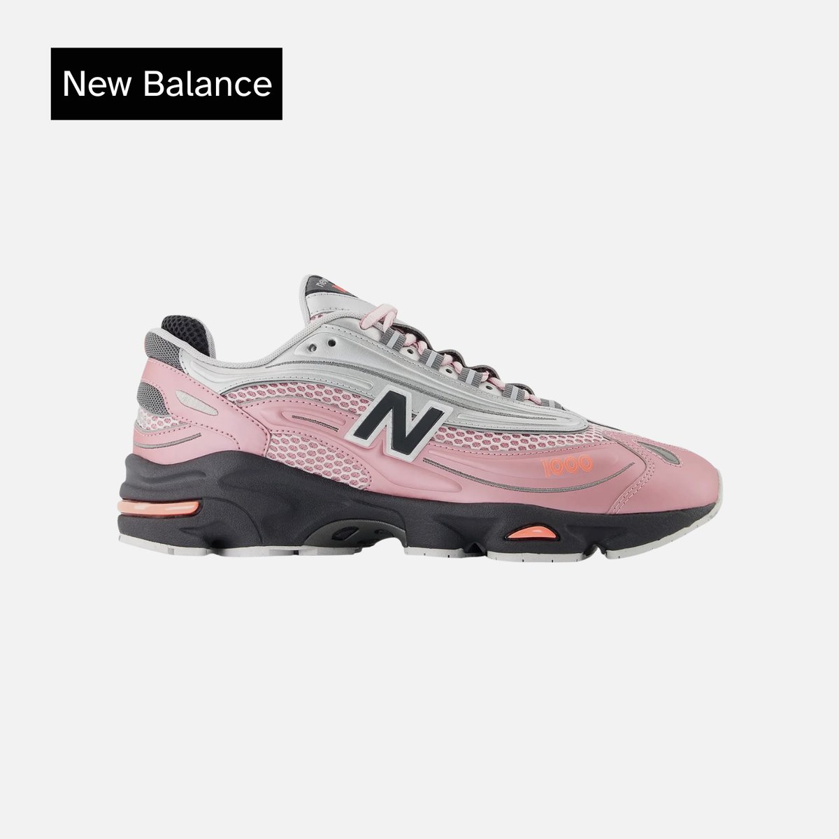 New Balance 1000 Pink Metallic Silver