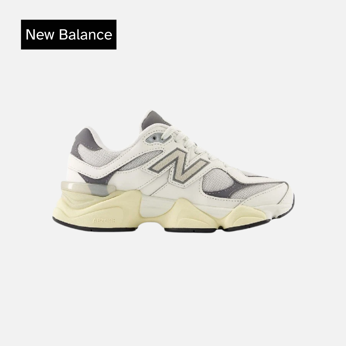 New Balance 9060 Little Kids Shoes White/Grey