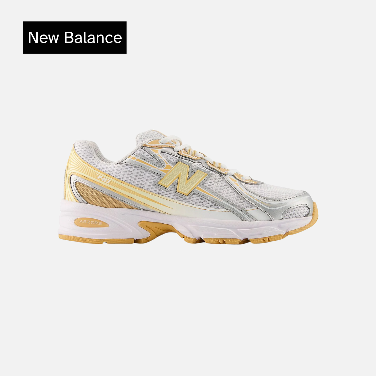 New Balance 740 White Indoor Court Ash Wood