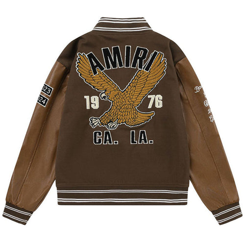 AMRI appliqué-logo Varsity Jackets