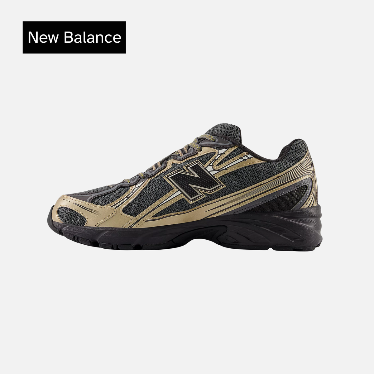 New Balance 740v2 Black Castlerock Gold