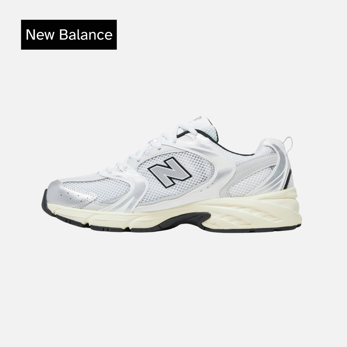 New Balance 530 White Metallic Silver