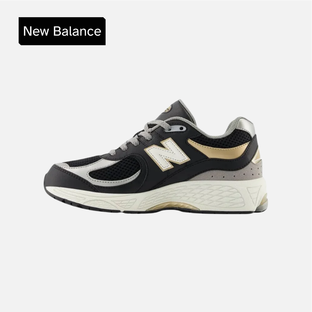 New Balance 2002R Big Kid Black Sea Salt Gold