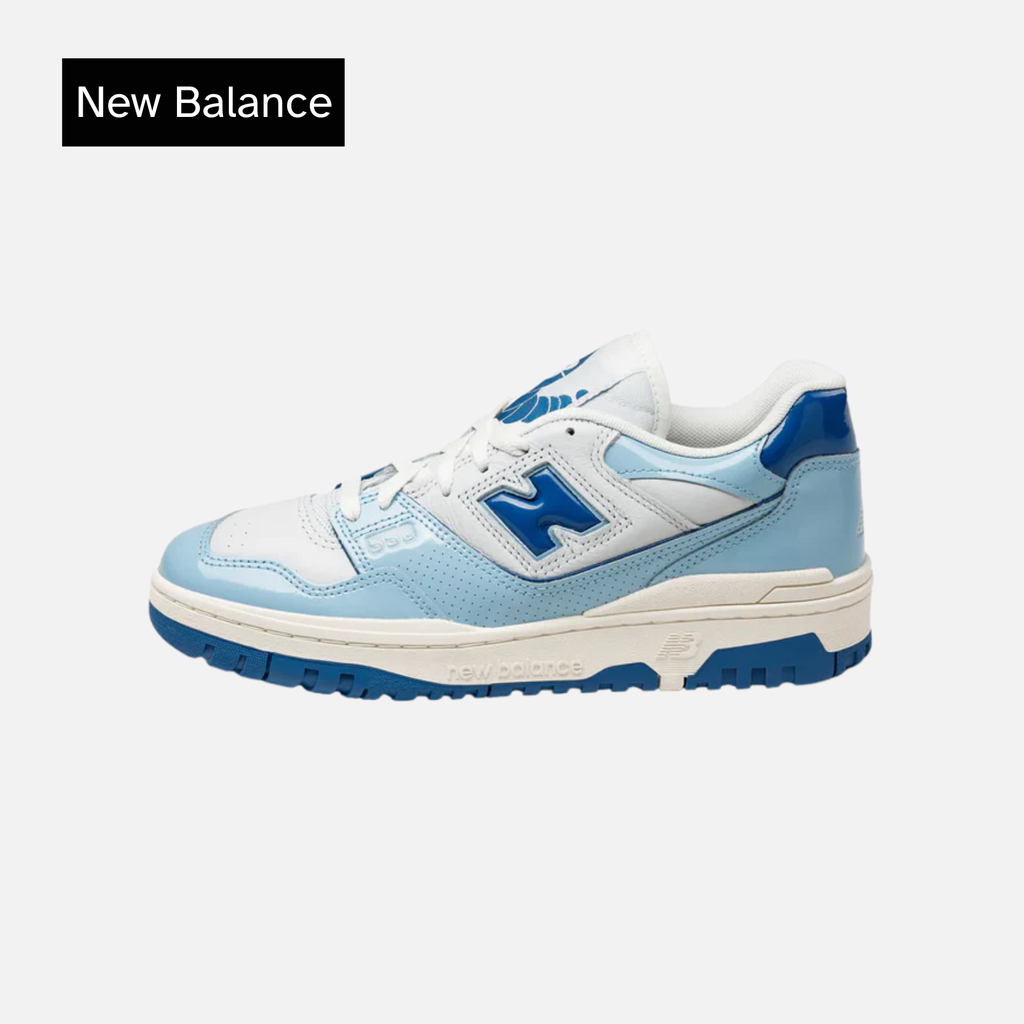New Balance 550 Patent Leather Pack - Chrome Blue