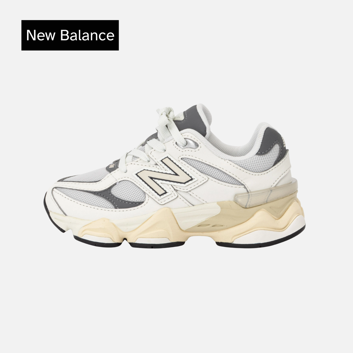 New Balance 9060 Little Kids Shoes White/Grey