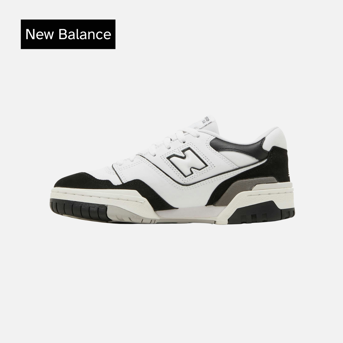 New Balance 550 Big Kid White Black Rain Cloud