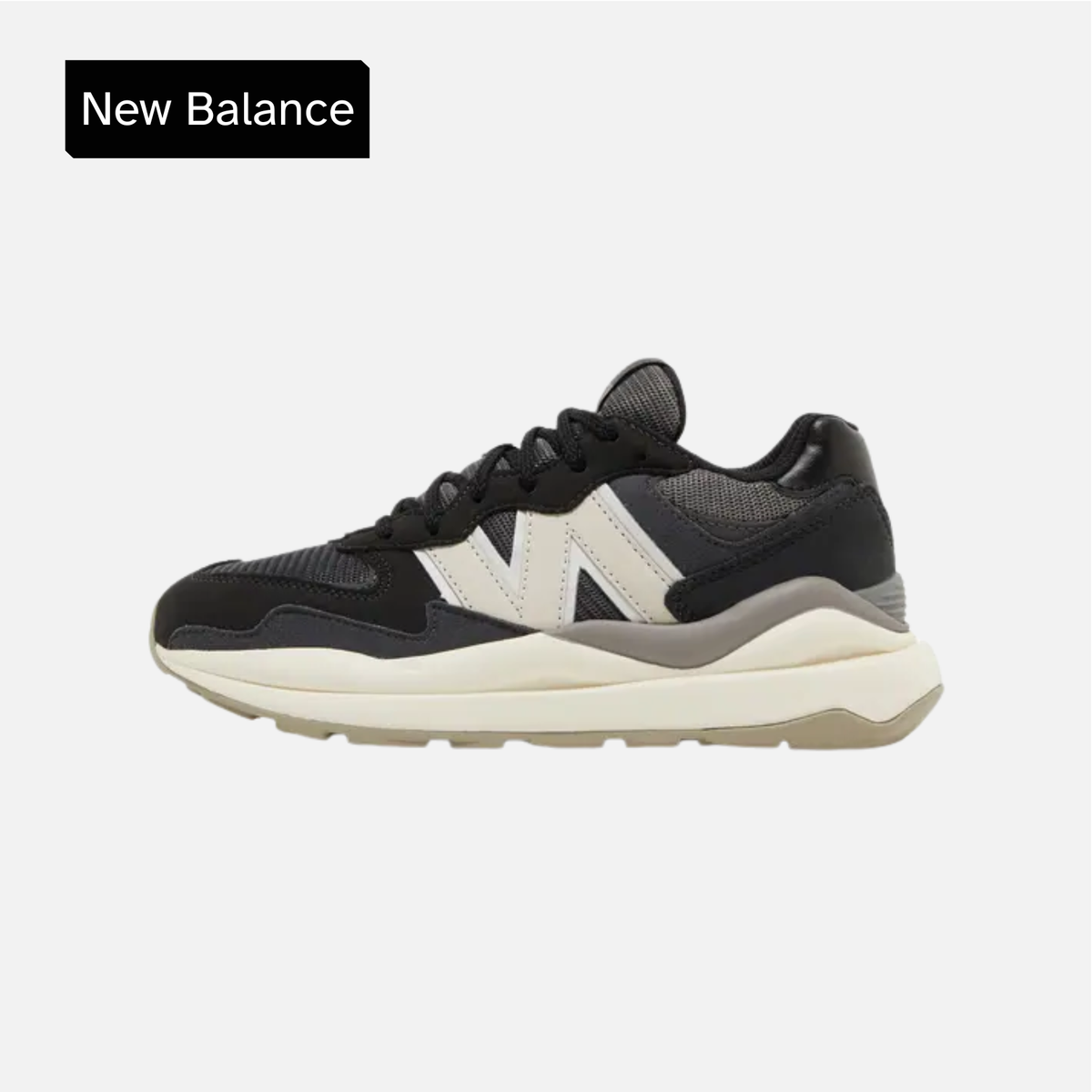 New Balance 57/40 Big Kid Black Moonbeam
