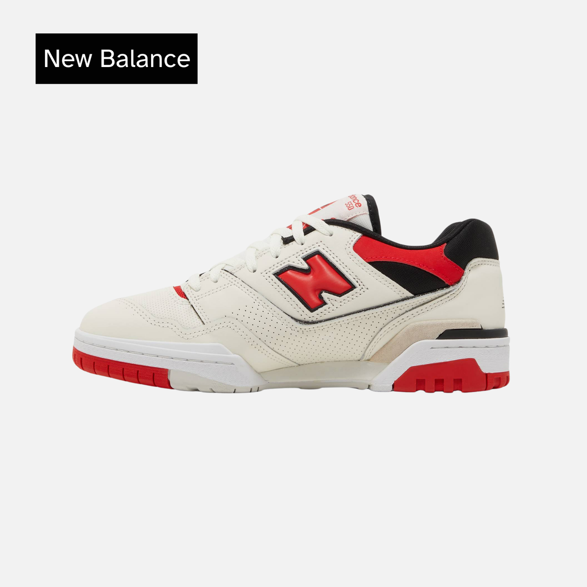 New Balance 550 Sea Salt True Red