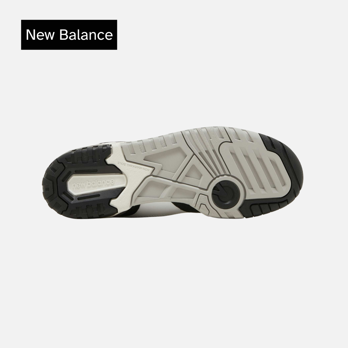 New Balance 550 Big Kid White Black Rain Cloud