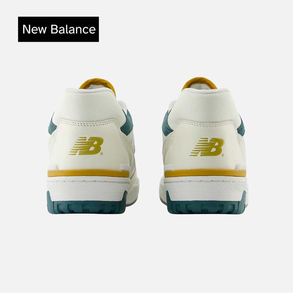 New Balance 550 Suede Toe Pack - Green Mustard