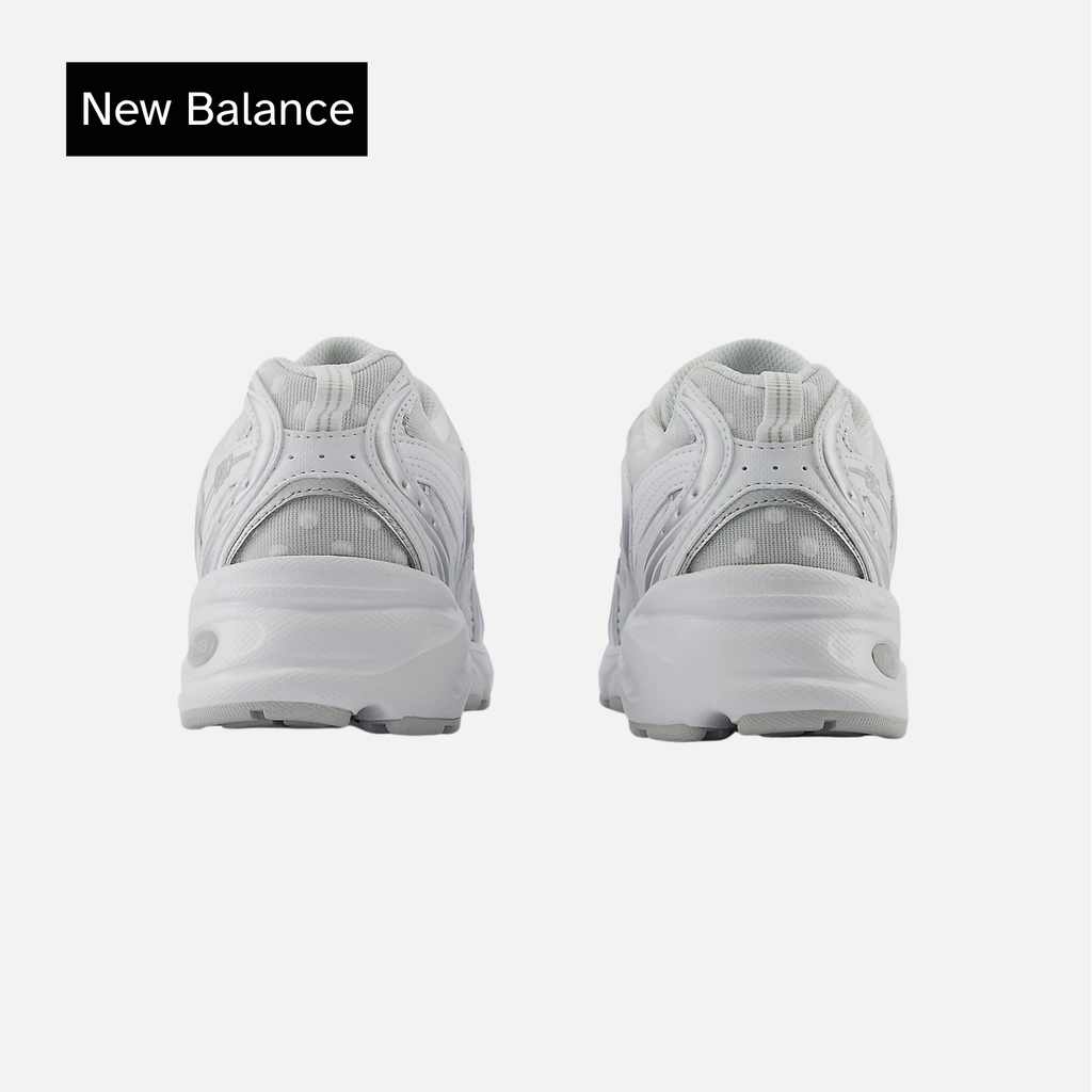 New Balance 530 White Silver Metallic Polka Dots