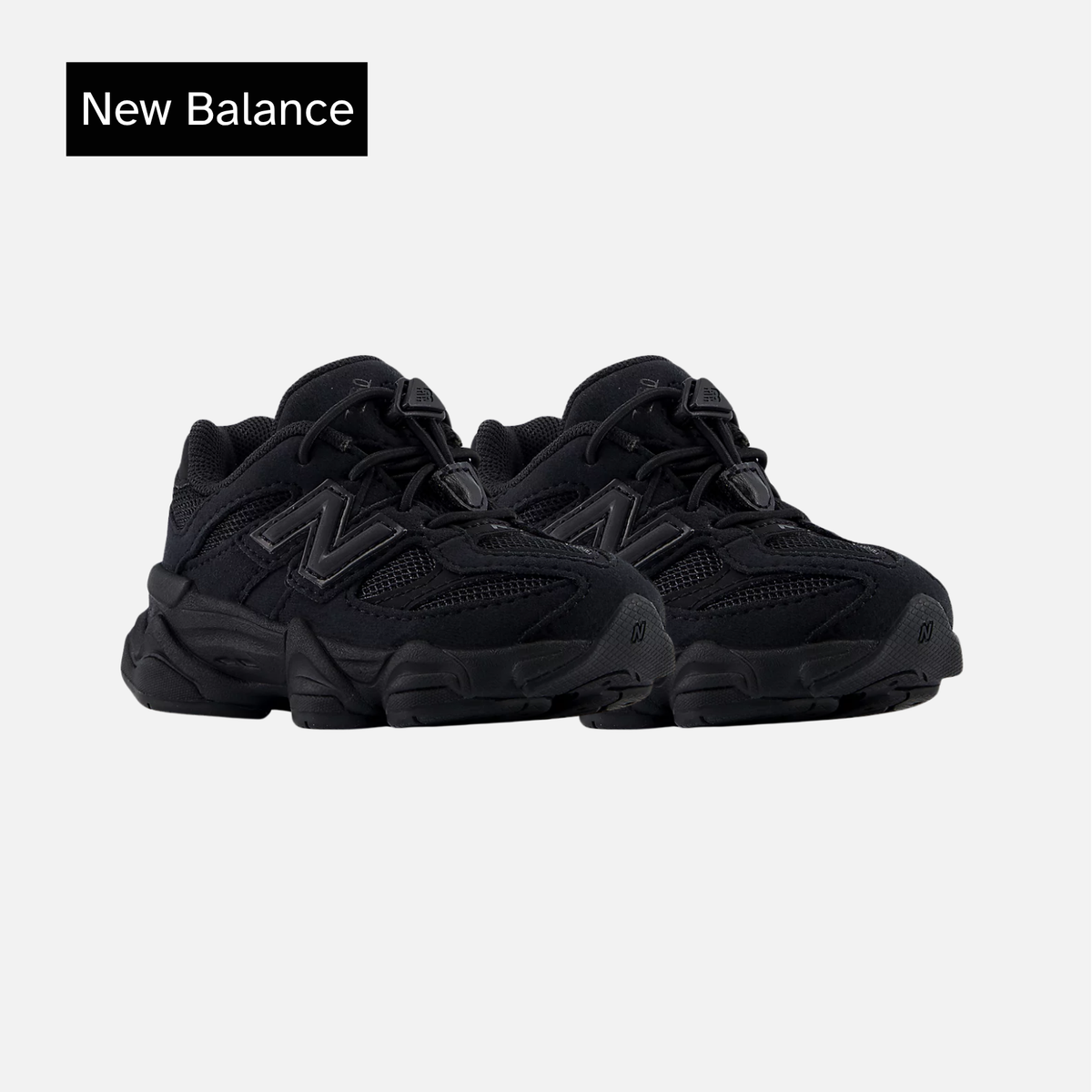 New Balance 9060 Toddler Triple Black Suede