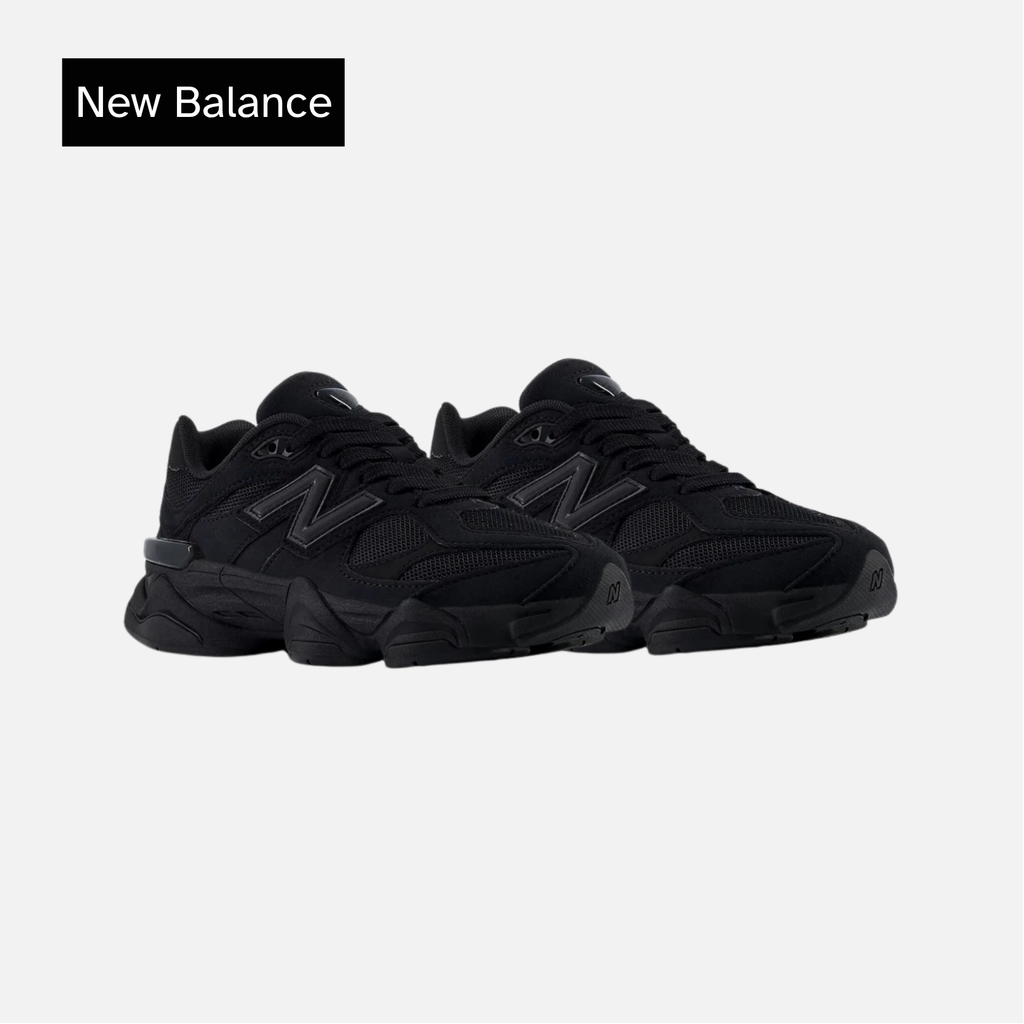 New Balance 9060 Big Kid Triple Black Suede