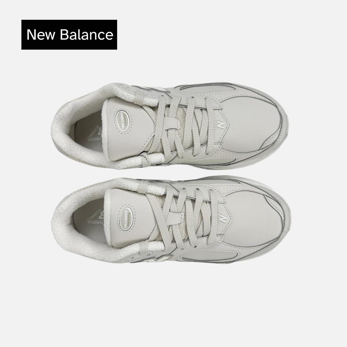 New Balance 2002R Big Kid Beige Fleece Lined