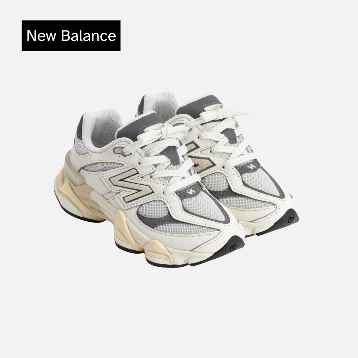 New Balance 9060 Little Kids Shoes White/Grey