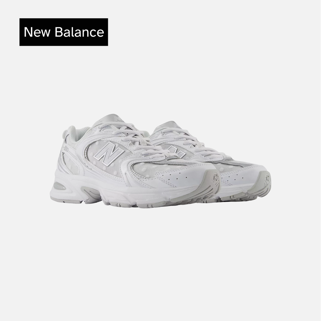 New Balance 530 White Silver Metallic Polka Dots