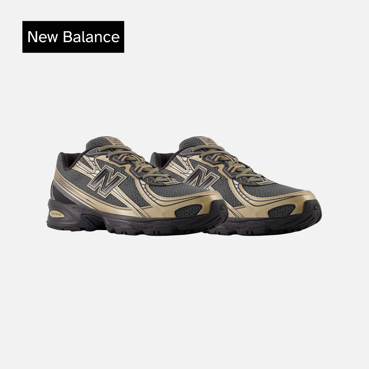 New Balance 740v2 Black Castlerock Gold