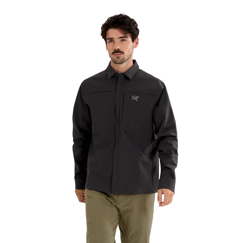 Arc'teryx Men's Cronin Cotton Overshirt in Black