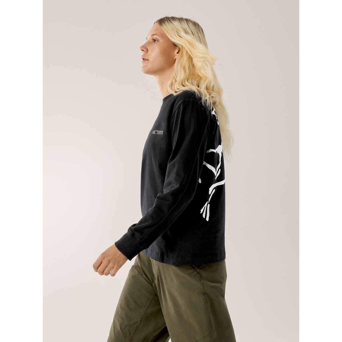 Arc'teryx Women's Kragg Cotton Bird Crew Neck Shirt LS