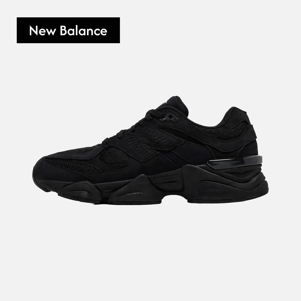 New Balance 9060 Triple Black Suede