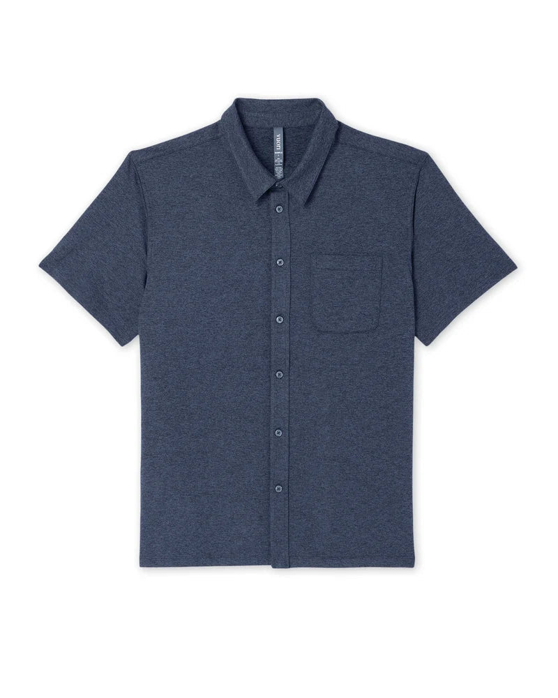 Vuori Men's Short Sleeve Ponto Button Down Shirt