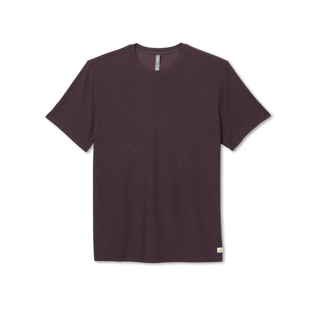Vuori Men's Strato Tech Tee in Raisin Heather