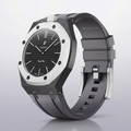 Royal Pop Hybrid Strap — Onyx | Ceramic-TPU Band for Swatch × AP Royal Pop