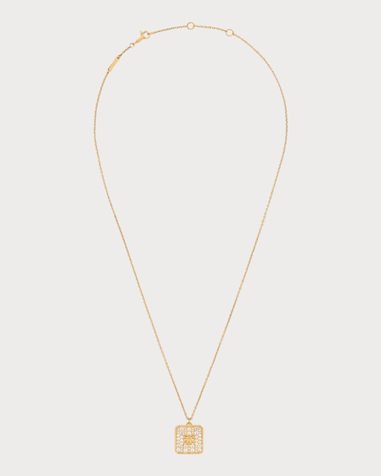 CELINE Triomphe Nightfall Necklace Brass(Gold)