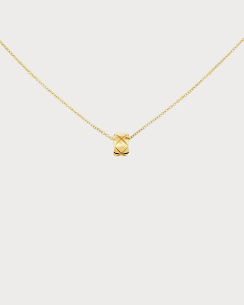 CHANEL J12306 Coco Crush Necklace Quilted Motif & 18K(Small/3 Colors)