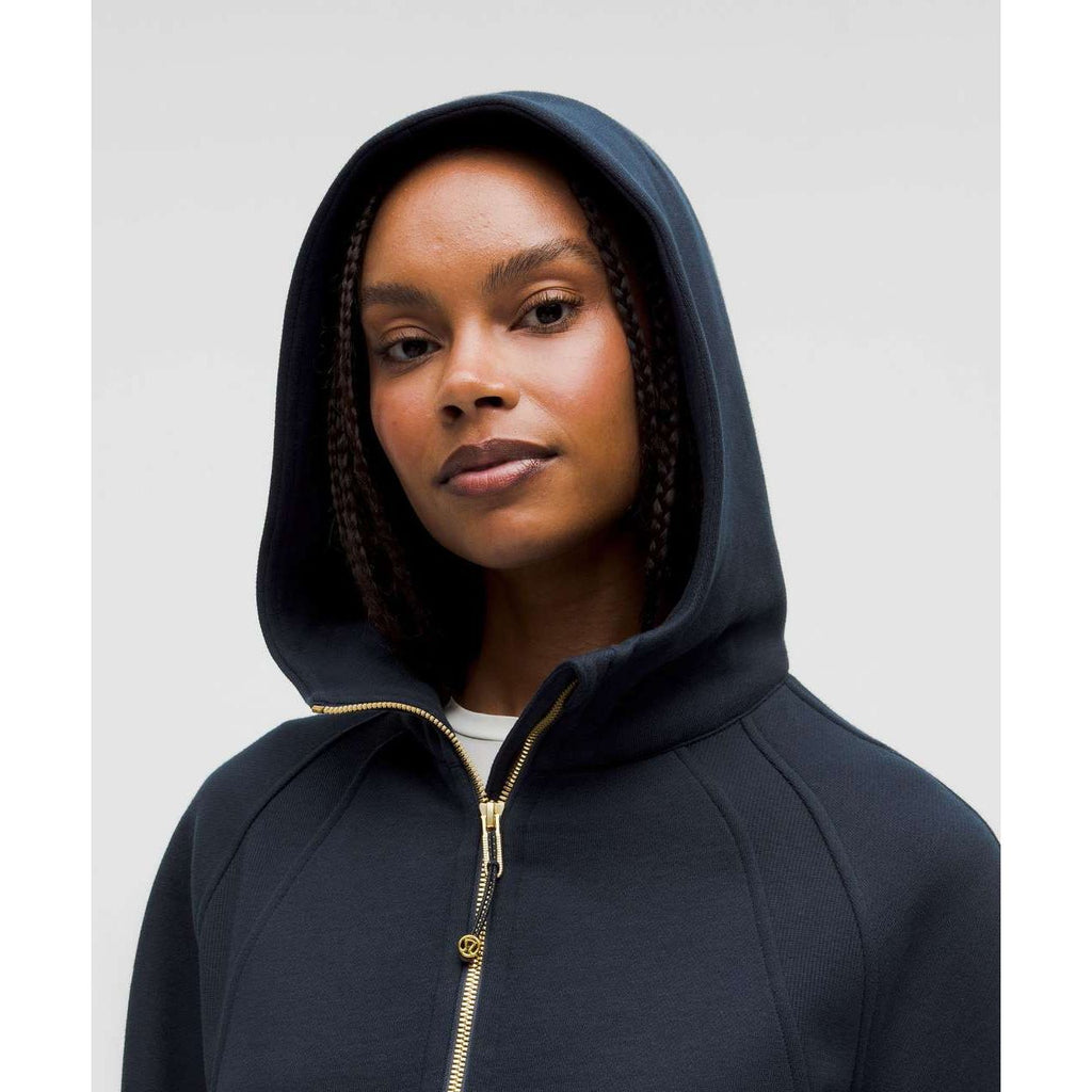 Lululemon Women's Scuba Oversized Half-Zip Hoodie in True Navy/Gold