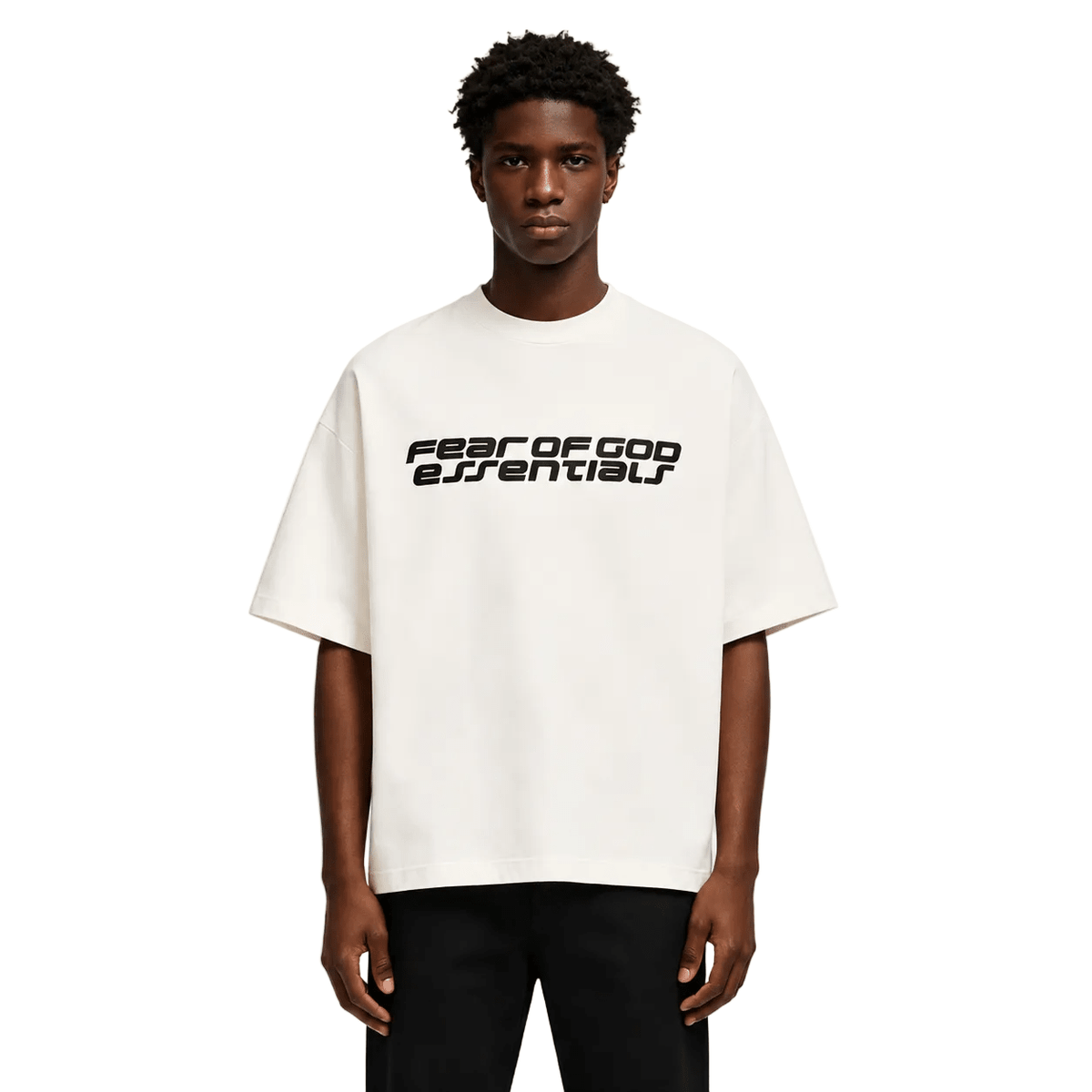 Fear of God Essentials 90s Short Sleeve T-Shirt Ivory