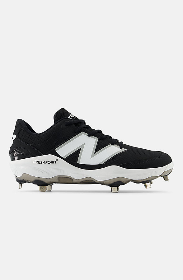 New Balance Men's Fresh Foam X 3000v7 Synthetic Athletic Shoes - Black/White